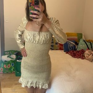 Wilfred Gold Dress